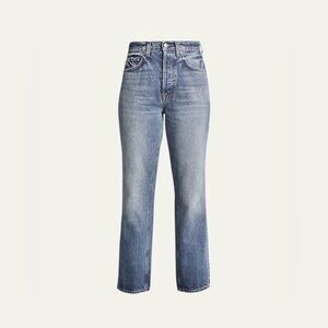 AGOLDE Riley Straight Leg Jeans in Medium Vintage Wash Blue